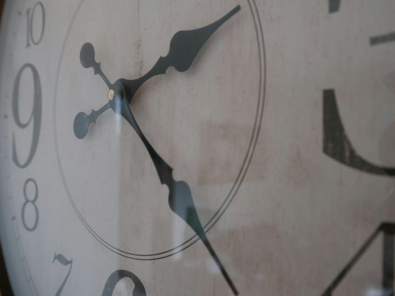a close up of a clock with numbers on it