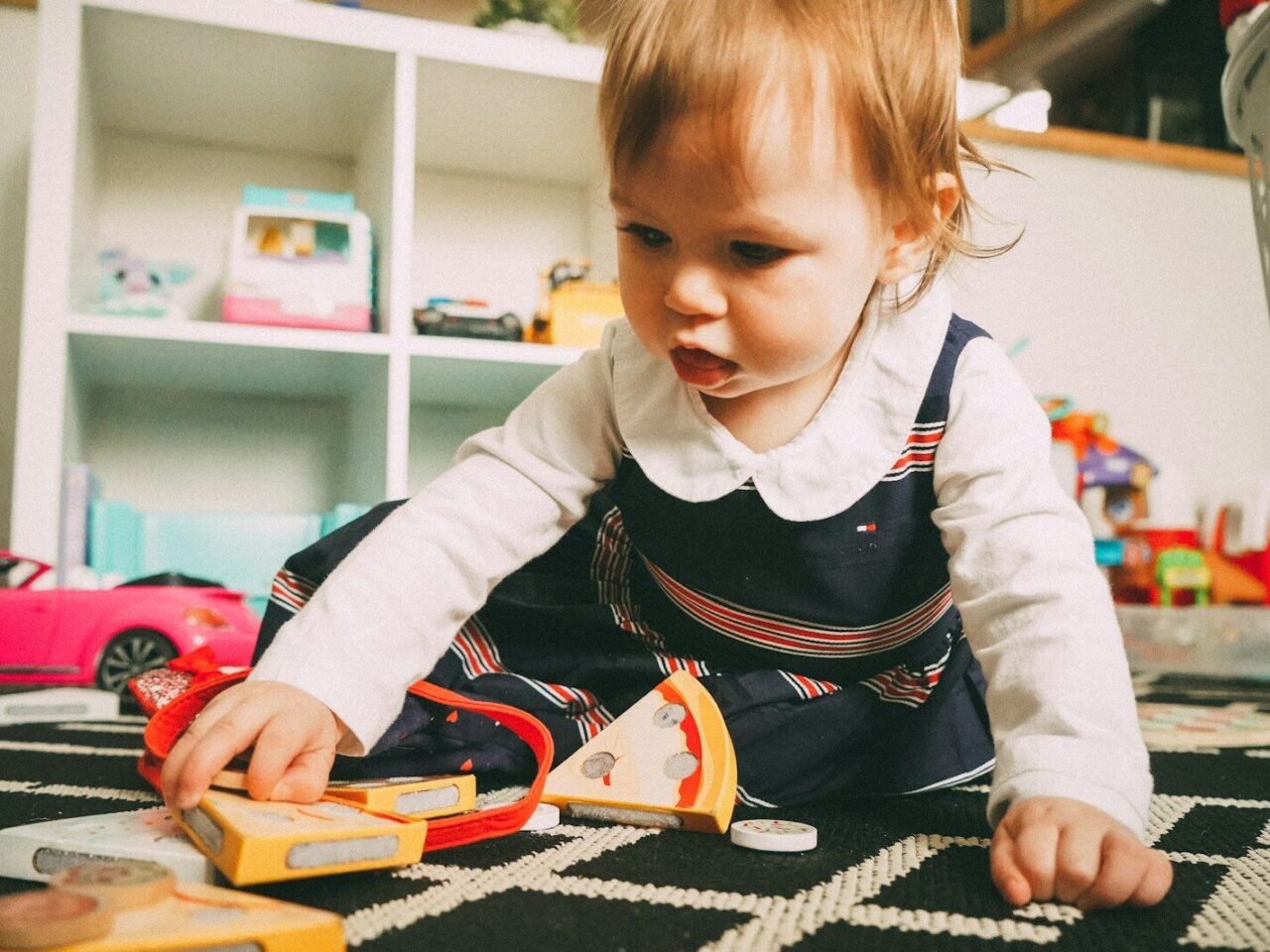 toddler playing toy